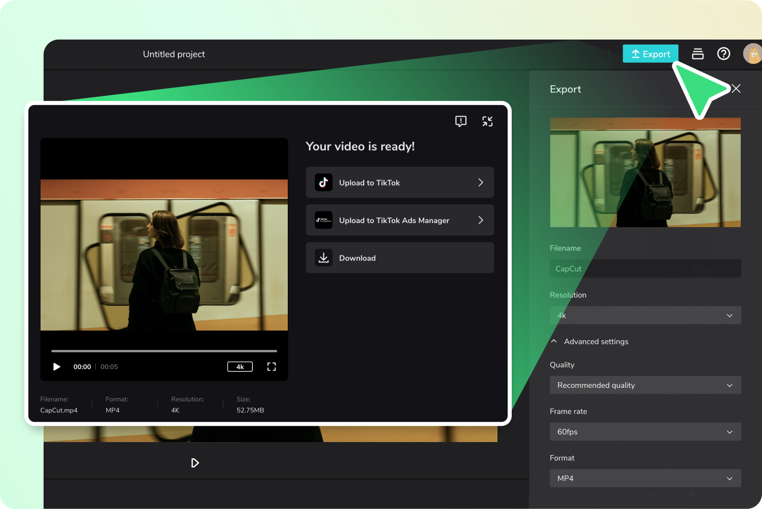 Step 3: Save, export, or upload